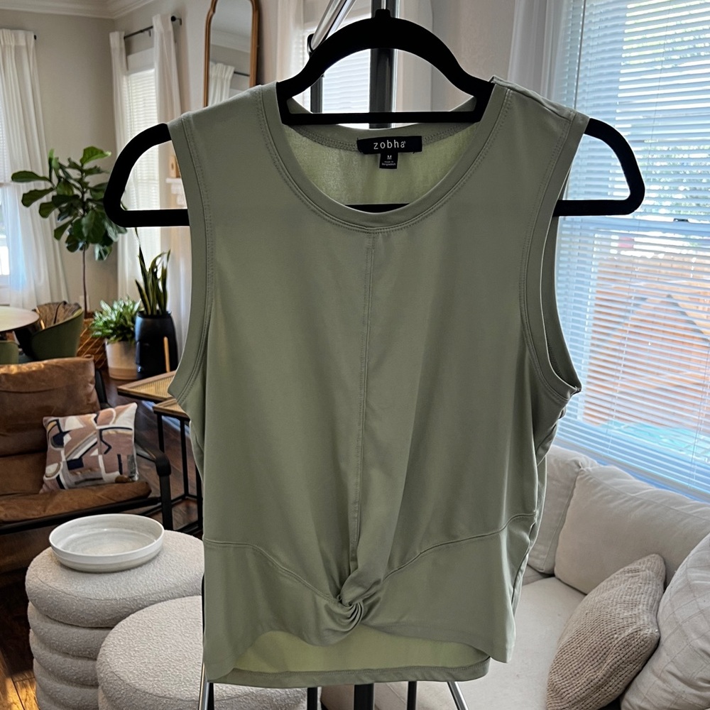 ZOBHA athletic tie crop